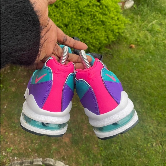 Nike Air Max 95 Hyper Pink/Green/Grape Kids Sneakers- Size 5 Y- 6.5 W - Picture 6 of 10